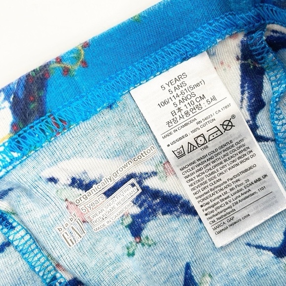 Baby GAP little boys shark print pajama bottoms - Picture 3 of 3